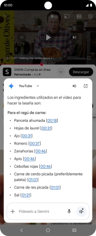 La respuesta de Gemini a tu pregunta se visualiza ahora en la pantalla.