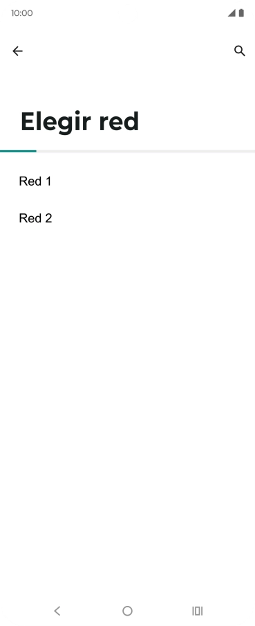 Pulsa la red deseada.
