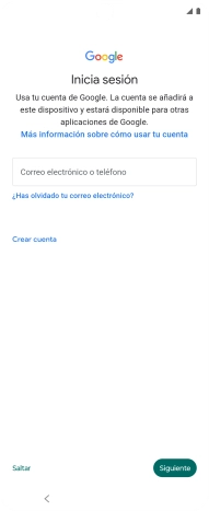 Sigue las indicaciones de la pantalla para terminar la activación.
