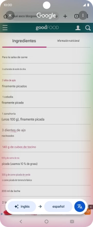 Sigue las indicaciones de la pantalla para seleccionar los ajustes de idioma deseados y utilizar la función.