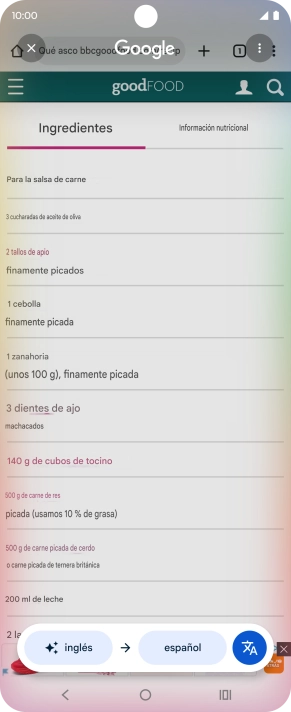 Sigue las indicaciones de la pantalla para seleccionar los ajustes de idioma deseados y utilizar la función.