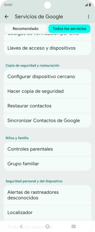 Pulsa Localizador.