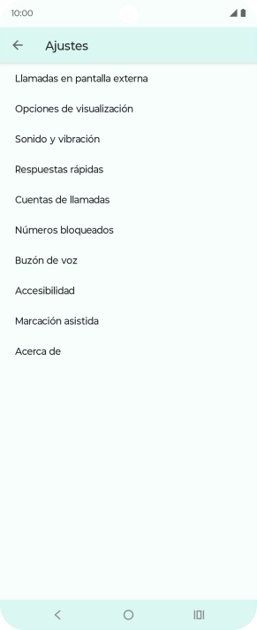 Pulsa Cuentas de llamadas.
