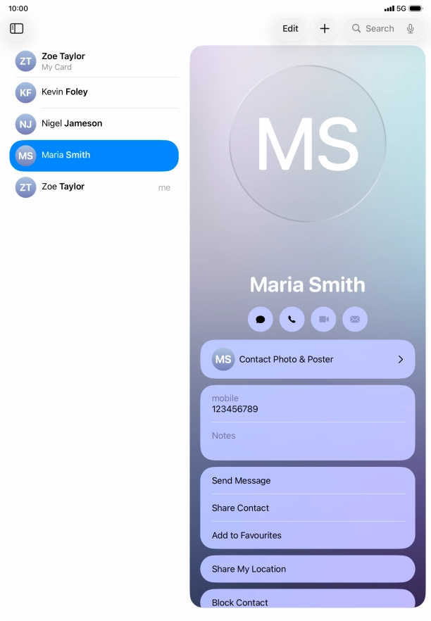 Slide your finger upwards starting from the bottom of the screen to return to the home screen.