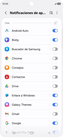 Pulsa la lista desplegable.