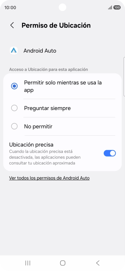 Pulsa el ajuste deseado.
