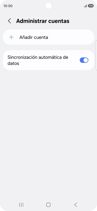 Pulsa Añadir cuenta.