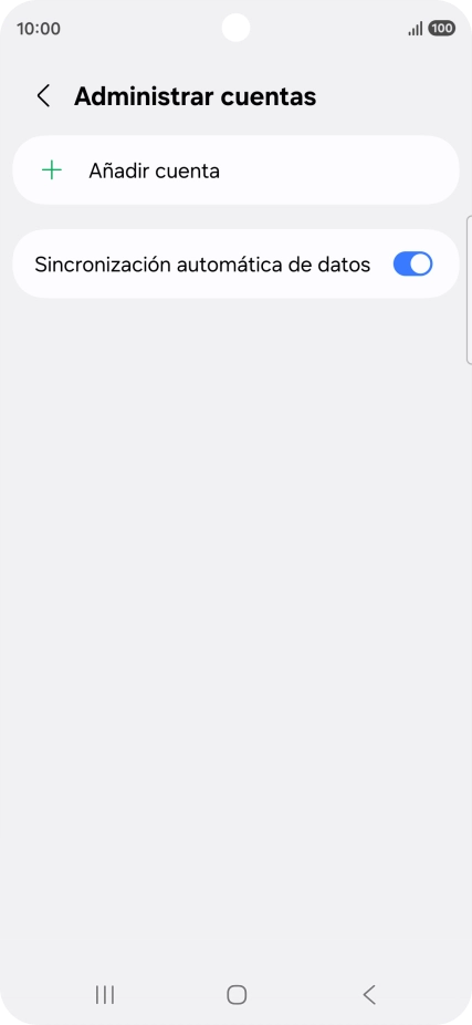 Pulsa Añadir cuenta.