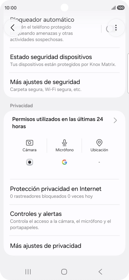 Pulsa Más ajustes de seguridad.
