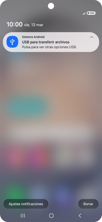 Pulsa Pulsa para ver otras opciones USB..