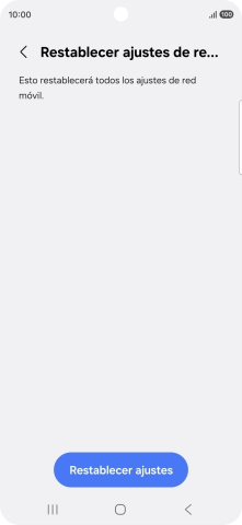 Pulsa Restablecer ajustes.