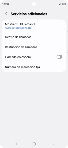 Pulsa Desvío de llamadas.
