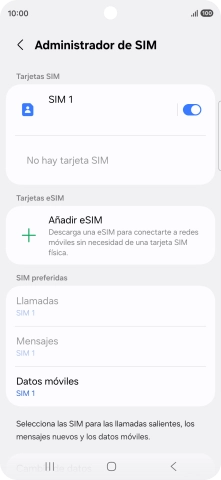 Pulsa Añadir eSIM.
