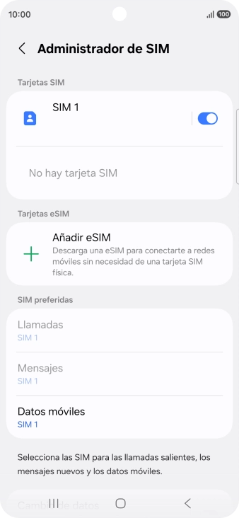 Pulsa Añadir eSIM.