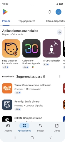 Pulsa el icono de perfil.
