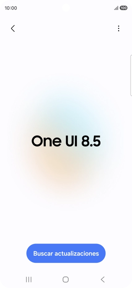Pulsa Buscar actualizaciones. Si hay una versión de software nueva disponible, aparecerá ahora en la pantalla. Sigue las indicaciones de la pantalla para actualizar el software del teléfono.