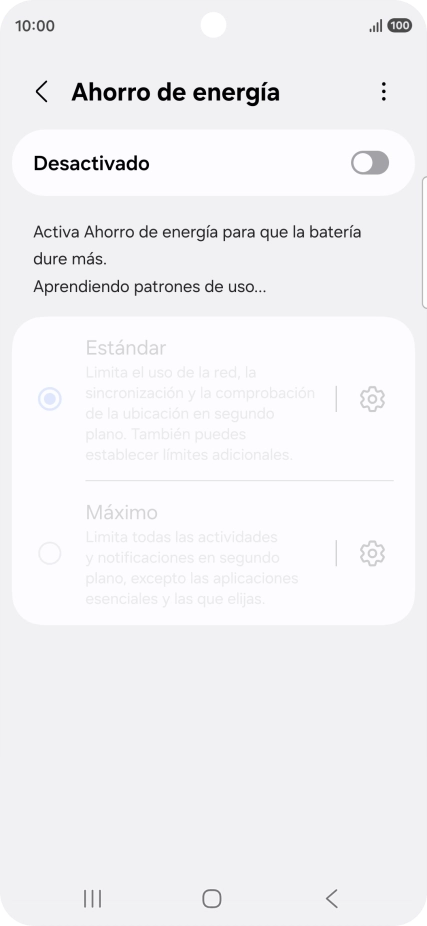 Pulsa el indicador bajo 