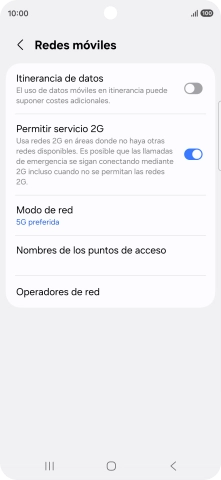 Pulsa Nombres de los puntos de acceso.