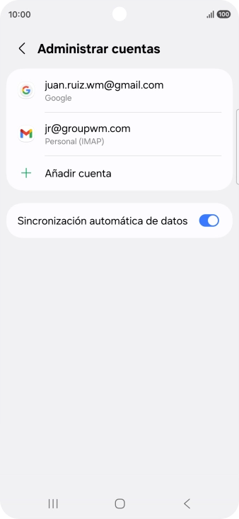 Pulsa el indicador junto a 