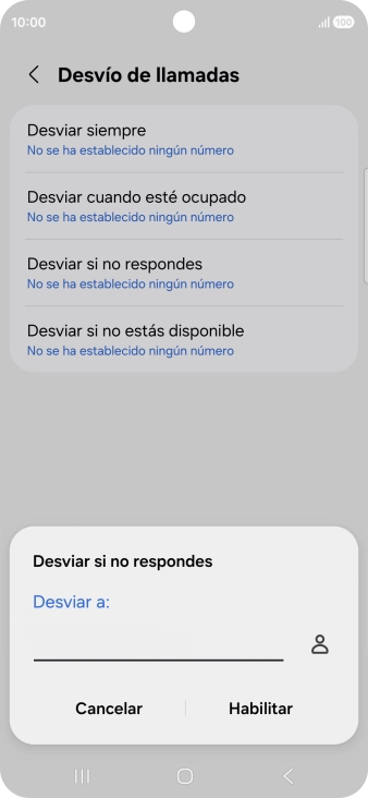 Introduce +34600132000 y pulsa Habilitar.