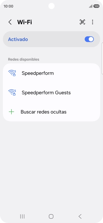 Pulsa la red wifi deseada.