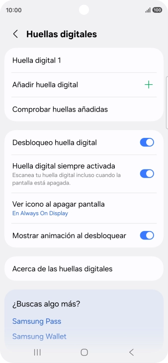 Pulsa los ajustes deseados para activarlos o desactivarlos.