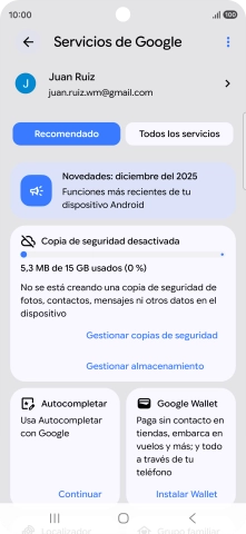 Pulsa Todos los servicios.