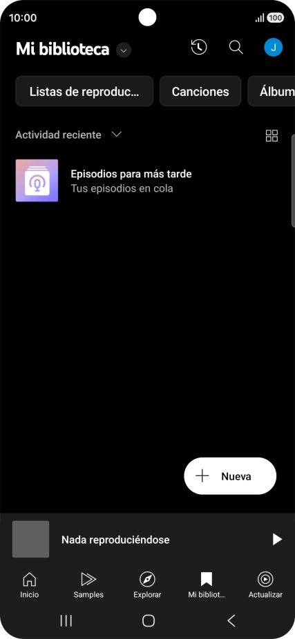 Pulsa la lista desplegable.
