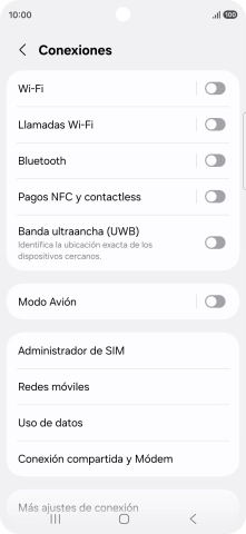 Pulsa Administrador de SIM.