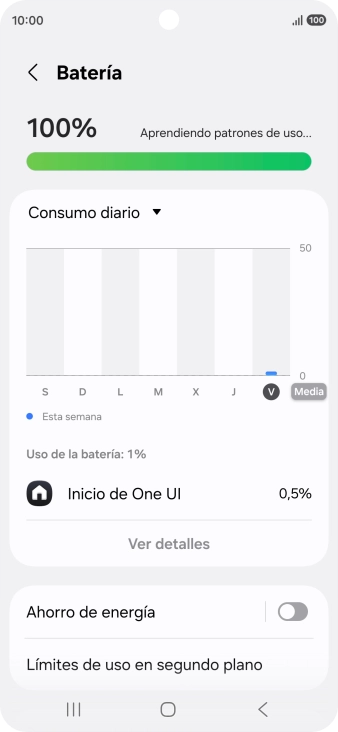 Pulsa Ahorro de energía.