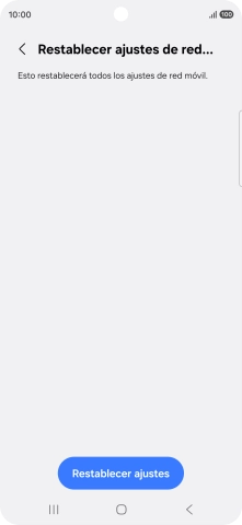Pulsa Restablecer ajustes.