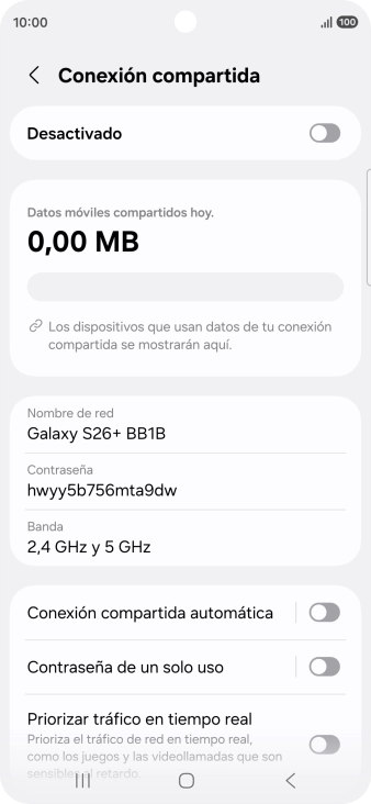 Pulsa Nombre de red.