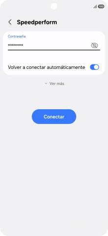 Introduce la contraseña de la red wifi y pulsa Conectar.