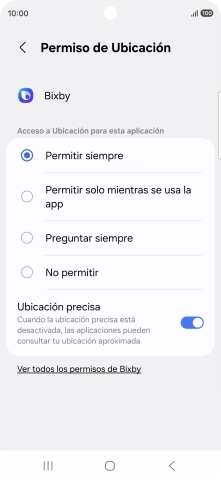 Pulsa el ajuste deseado.