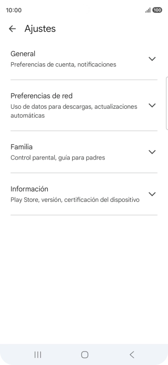 Pulsa Preferencias de red.