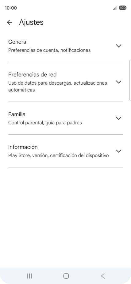 Pulsa Preferencias de red.