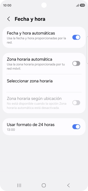 Pulsa el indicador junto a 