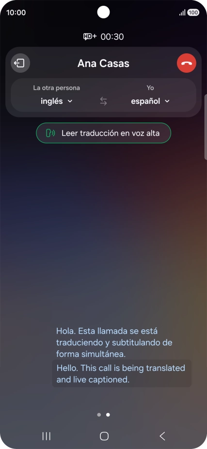 Sigue las indicaciones de la pantalla para seleccionar los ajustes de idioma deseados y utilizar la función.