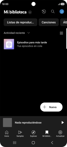 Pulsa la lista desplegable.