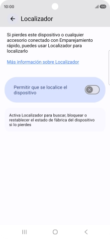 Pulsa el indicador junto a 
