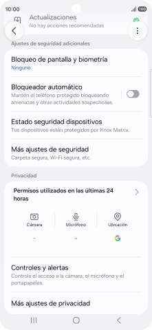 Pulsa Más ajustes de seguridad.