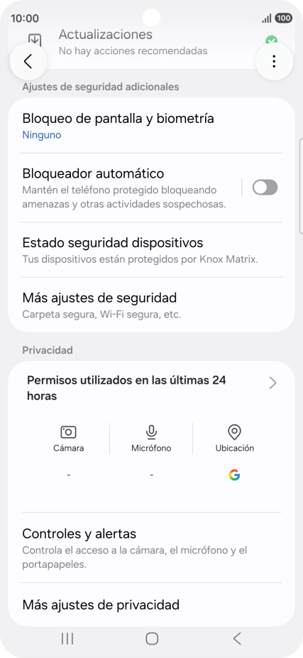Pulsa Más ajustes de seguridad.