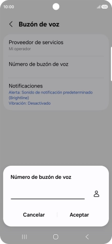 Introduce 22177 y pulsa Aceptar.