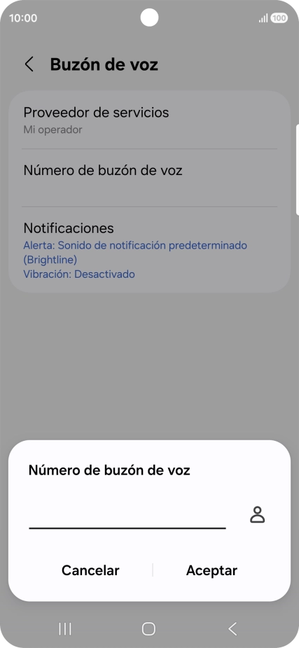 Introduce 22177 y pulsa Aceptar.