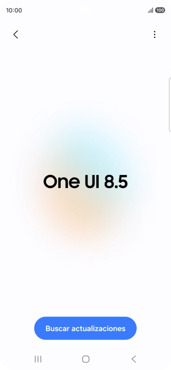 Pulsa Buscar actualizaciones. Si hay una versión de software nueva disponible, aparecerá ahora en la pantalla. Sigue las indicaciones de la pantalla para actualizar el software del teléfono.