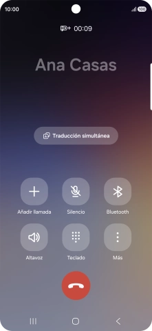 Pulsa Traducción simultánea.