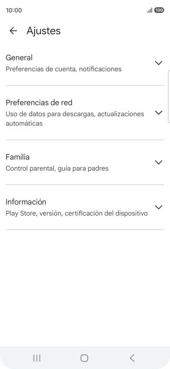 Pulsa Preferencias de red.