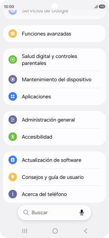 Pulsa Administración general.