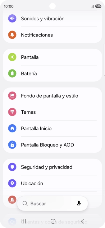Pulsa Sonidos y vibración.