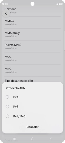 Pulsa IPv4/IPv6.